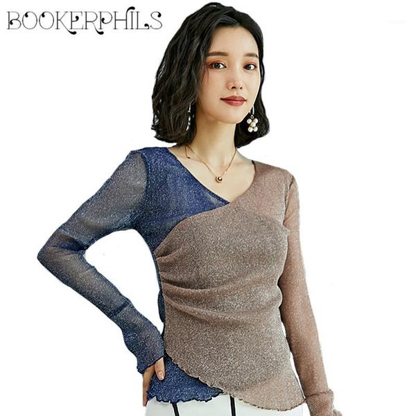 2018 autumn long sleeve women t shirt v-neck patchwork mesh tshirt fashion tee plus size basic t-shirt -3xl1, White
2018 autumn long sleeve women t shirt v-neck patchwork mesh tshirt fashion tee plus size basic t-shirt -3xl1, White