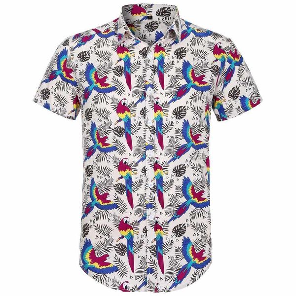 2020 летняя хлопковая рубашка мужчины chemise homme ms0006 -3xl плюс размер попугаев print повседневная гавайская рубашка, White;black
2020 летняя хлопковая рубашка мужчины chemise homme ms0006 -3xl плюс размер попугаев print повседневная гавайская рубашка, White;black