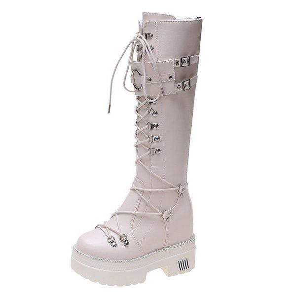 vintage rivet buckle knee high boots women punk gothic platform boots woman metal lace up chunky hidden heels shoes 2020 new, Black
vintage rivet buckle knee high boots women punk gothic platform boots woman metal lace up chunky hidden heels shoes 2020 new, Black