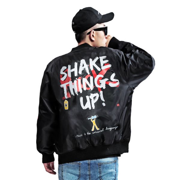 street brand high coats shake things up to print graffiti bomber man jacket ma1 male hip hop pilot jackets outerwear 55ld, Black;brown
street brand high coats shake things up to print graffiti bomber man jacket ma1 male hip hop pilot jackets outerwear 55ld, Black;brown