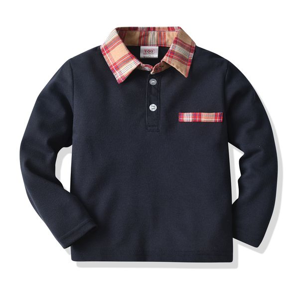 boy's t-shirt long sleeve polo collar children t-shirt fashion classic spring autumn kids t-shirt pullover, Blue
boy's t-shirt long sleeve polo collar children t-shirt fashion classic spring autumn kids t-shirt pullover, Blue