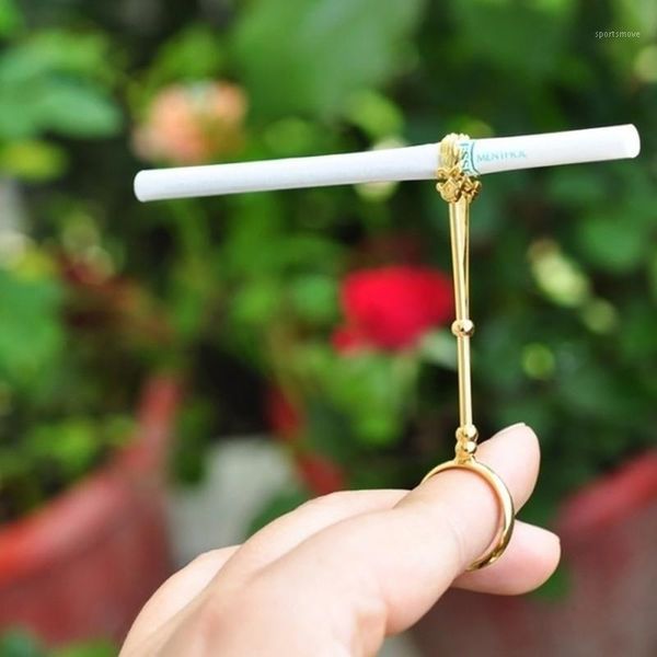 party favor fashion cigarette holder ring rack vintage metal men women finger clip slim gondolas cigarettes smokers smoking gift set1
party favor fashion cigarette holder ring rack vintage metal men women finger clip slim gondolas cigarettes smokers smoking gift set1