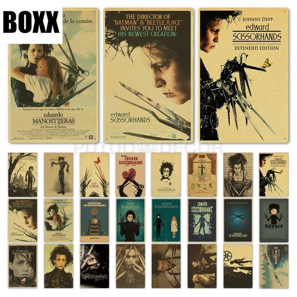 2020 edward scissorhands classic movie metal poster tin sign plaque metal vintage wall decor for man cave living room wall poster
2020 edward scissorhands classic movie metal poster tin sign plaque metal vintage wall decor for man cave living room wall poster