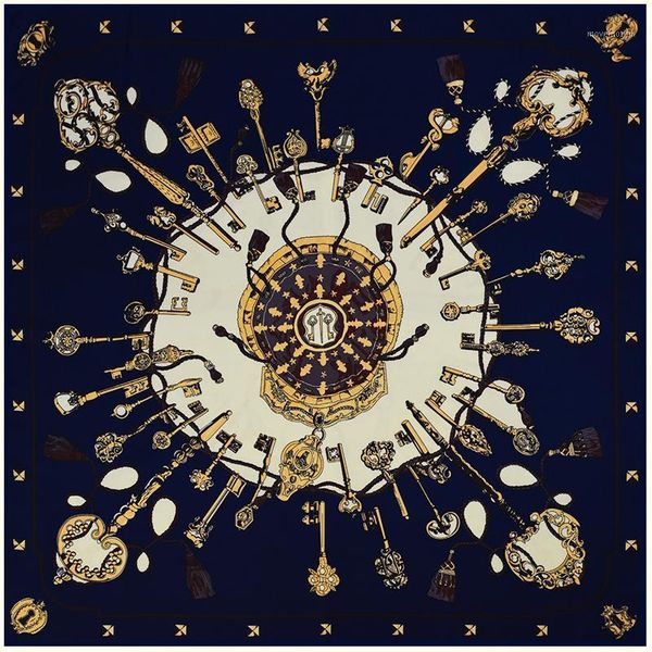 wholesale- scarf women 2016 spring twill silk scarf square scarf key tassel print large female bandana1, Blue;gray
wholesale- scarf women 2016 spring twill silk scarf square scarf key tassel print large female bandana1, Blue;gray