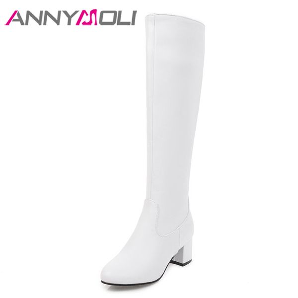 annymoli knee high boots winter women shoes zipper high heel tall boots sewing thick heel ladies boots new black big size 33-43 y1221
annymoli knee high boots winter women shoes zipper high heel tall boots sewing thick heel ladies boots new black big size 33-43 y1221