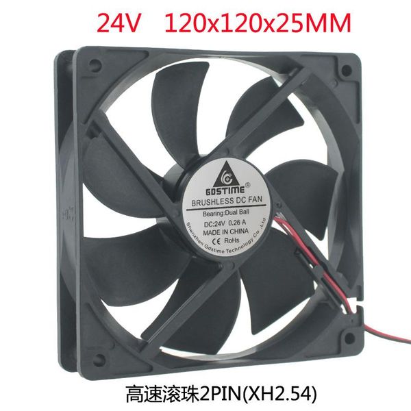 dc 24v 120mm 12cm 120x120x25 double ball ball bearing refrigerator machine cooling fan
dc 24v 120mm 12cm 120x120x25 double ball ball bearing refrigerator machine cooling fan