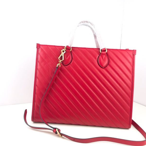 fashion leather handbag leather chain shoulder bag size 35-28-14cm 627332