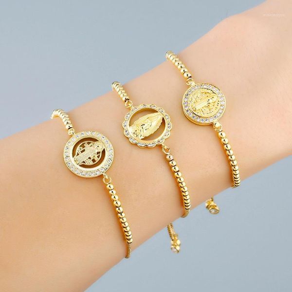 flola pave virgin mary bracelets for women crystal beads bracelets charms cubic zirconia gold jewelry virgen de guadalupe brtc431, Golden;silver
flola pave virgin mary bracelets for women crystal beads bracelets charms cubic zirconia gold jewelry virgen de guadalupe brtc431, Golden;silver