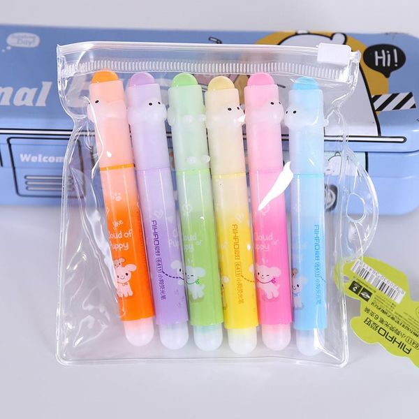 6pcs set cute lovely dog colorful highlighter marker pen drawing fluorescence marker pen school office supply student stationery h bbymoi, Black;red
6pcs set cute lovely dog colorful highlighter marker pen drawing fluorescence marker pen school office supply student stationery h bbymoi, Black;red