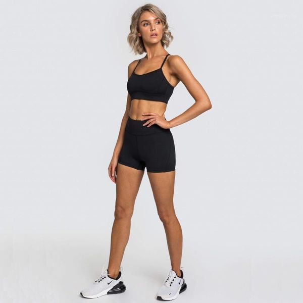 yoga outfits set sportswear women solid color fitness sports short suit gym workout running push-up crop halter shorts1, White;red
yoga outfits set sportswear women solid color fitness sports short suit gym workout running push-up crop halter shorts1, White;red