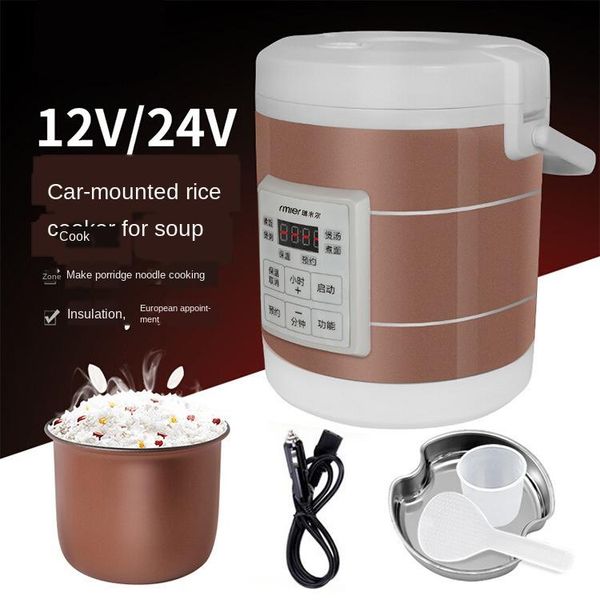 12v 24v mini rice cooker 1.6l car trucks electric soup porridge cooking machine steamer warmer fast heating lunch box
12v 24v mini rice cooker 1.6l car trucks electric soup porridge cooking machine steamer warmer fast heating lunch box