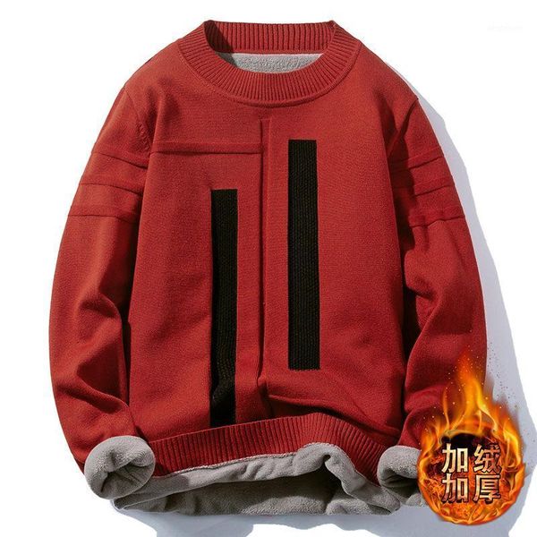men's sweaters mens clothing 2021 winter velvet thickened sweater round neck men's striped trend clothes sweaters1, White;black
men's sweaters mens clothing 2021 winter velvet thickened sweater round neck men's striped trend clothes sweaters1, White;black