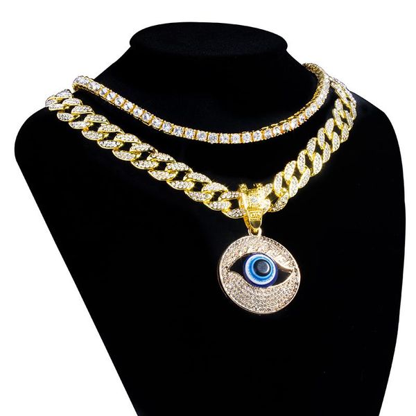 chains men full iced out 18"miami curb cuban chain & round eyeball pendant hip hop rapper gold necklace cubic zirconia jewelry, Silver
chains men full iced out 18"miami curb cuban chain & round eyeball pendant hip hop rapper gold necklace cubic zirconia jewelry, Silver
