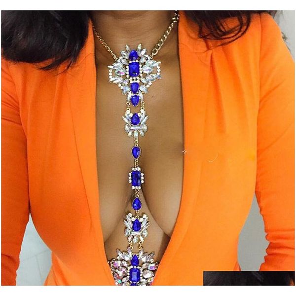 body chain jewelry with red blue tawny crystal rhinestone & beads for women fashion necklace chain jlligy bdesybag, Silver
body chain jewelry with red blue tawny crystal rhinestone & beads for women fashion necklace chain jlligy bdesybag, Silver