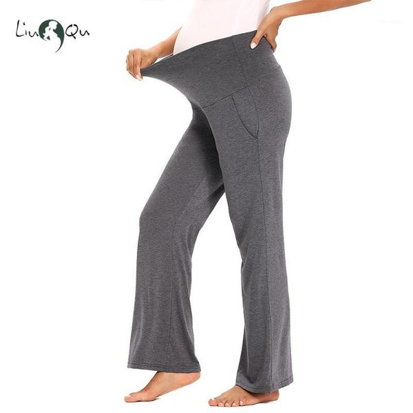 maternity bottoms palazzo plus size vintage trousers women pregnancy casual loose pregnant pants with pockets pants1, White 
maternity bottoms palazzo plus size vintage trousers women pregnancy casual loose pregnant pants with pockets pants1, White