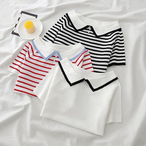 peter pan tees women strips tees solid slim v-neck solid knitted solid short sleeve tees casual t-shirt womem 2020 summer, White
peter pan tees women strips tees solid slim v-neck solid knitted solid short sleeve tees casual t-shirt womem 2020 summer, White