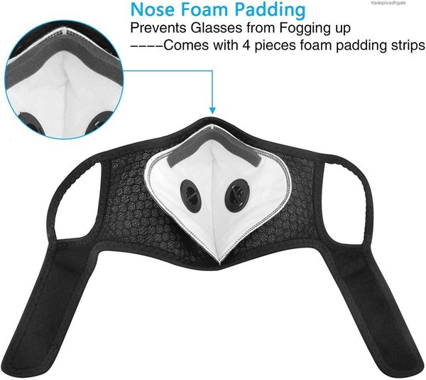 adjustable face training with sport cycling mask breathing valve pm2.5 anti-pollution runn 2ou9