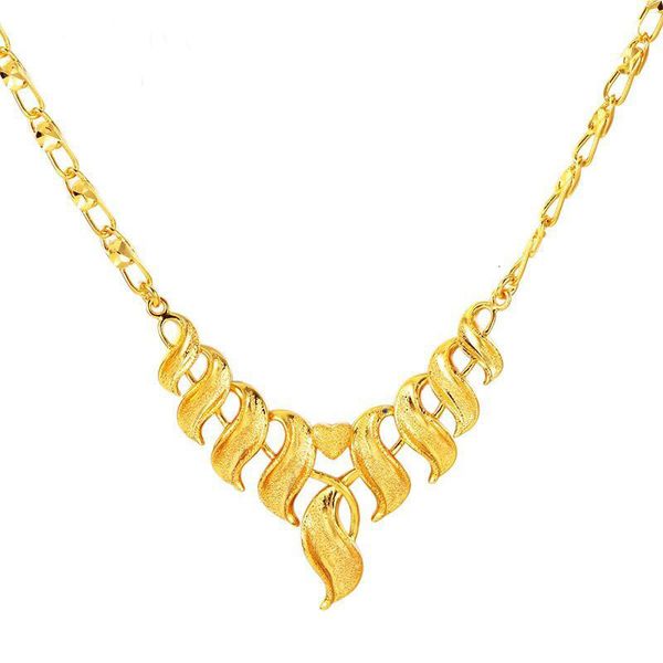 luxurious bridal jewelry pendant necklaces for women (268n) wedding 24 k pure gold color good quality
luxurious bridal jewelry pendant necklaces for women (268n) wedding 24 k pure gold color good quality