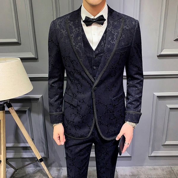 2020 groom's jacquard print suit man business wedding suits smoke homage elegant prom jacket club 8ysy, White;black
2020 groom's jacquard print suit man business wedding suits smoke homage elegant prom jacket club 8ysy, White;black