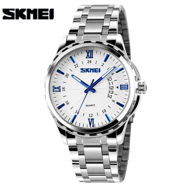 skmei new fashion men stainless steel quartz watches mens wristwatches gold analog date waterproof male clock relogio masculino, Slivery;brown
skmei new fashion men stainless steel quartz watches mens wristwatches gold analog date waterproof male clock relogio masculino, Slivery;brown