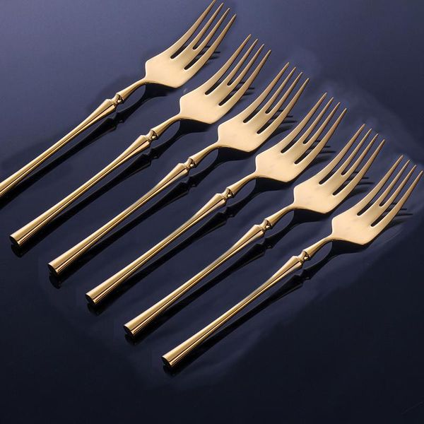 6pcs stainless steel dinner forks set 2 color silver gold dessert fork tableware dinnerware mirror polished kitchen flatware set
6pcs stainless steel dinner forks set 2 color silver gold dessert fork tableware dinnerware mirror polished kitchen flatware set