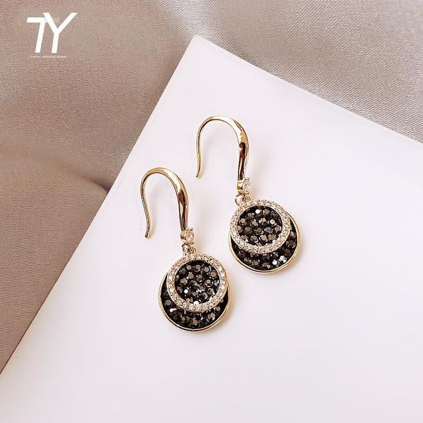 round piece black earrings high sense party earrings european and american trendy lady fashion celebrity, Silver
round piece black earrings high sense party earrings european and american trendy lady fashion celebrity, Silver