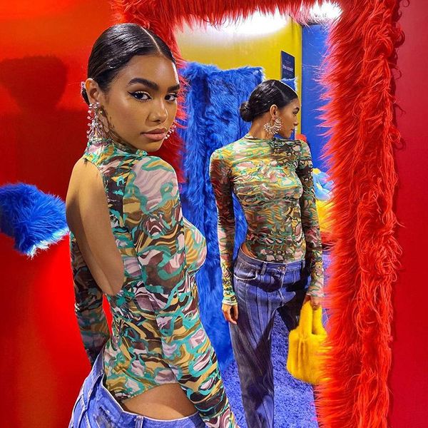 2020 new arrival backless bodysuits long sleeve print bodycon bodysuit spring summer women streetwear body club clubwear, Black;white
2020 new arrival backless bodysuits long sleeve print bodycon bodysuit spring summer women streetwear body club clubwear, Black;white