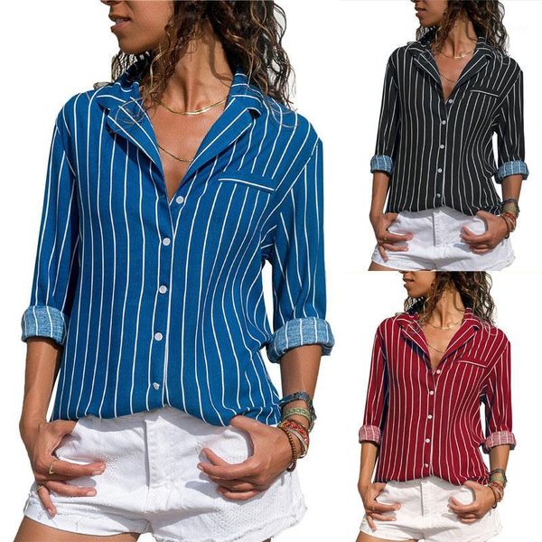 women's blouses & shirts striped blouse women long sleeve turn down collar office shirt summer casual blusas mujer camisas plus size1, White
women's blouses & shirts striped blouse women long sleeve turn down collar office shirt summer casual blusas mujer camisas plus size1, White