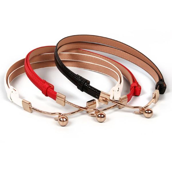 high fashion genuine leather slim belts for ladies pretty luxury designer pin buckle belt black red white brown woman thin belt, Black;brown
high fashion genuine leather slim belts for ladies pretty luxury designer pin buckle belt black red white brown woman thin belt, Black;brown