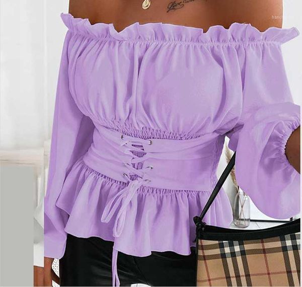 yoga outfits summer women's shirts ruffled off-shoulder fashion one-way neck tight-fitting long-sleeved 2021 1, White;red
yoga outfits summer women's shirts ruffled off-shoulder fashion one-way neck tight-fitting long-sleeved 2021 1, White;red