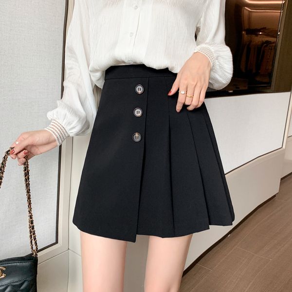 2020 pink pleated white skater skirt q1209, Black
2020 pink pleated white skater skirt q1209, Black