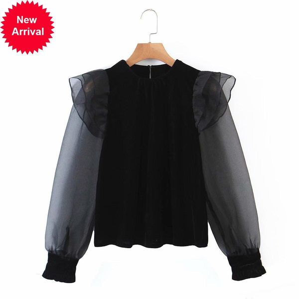 2021 new beginning spring lane new long sleeve mend velvet shirt, temperament smooth ruffled t-shirt party vv2p, White
2021 new beginning spring lane new long sleeve mend velvet shirt, temperament smooth ruffled t-shirt party vv2p, White