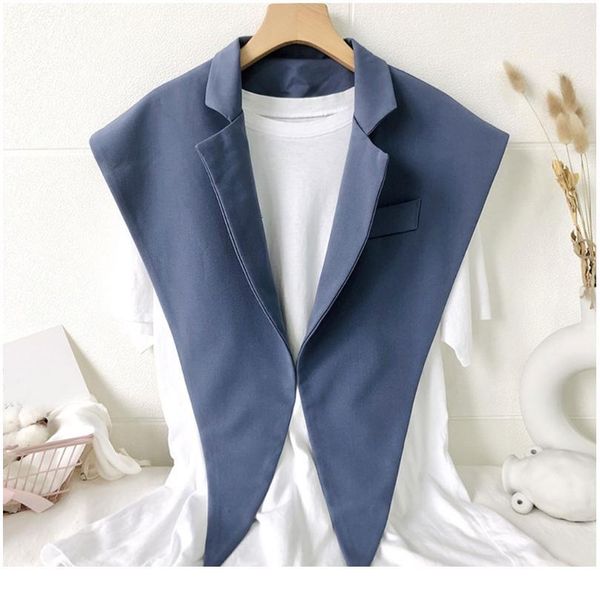 women autumn triangle scarf shawl lapel solid color fake collar necklace vest office lady blouse decorative jllksj, Blue;red
women autumn triangle scarf shawl lapel solid color fake collar necklace vest office lady blouse decorative jllksj, Blue;red