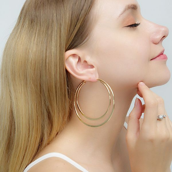 door pop earrings double hoop individuality geometric exaggerated earrings large hoop earrings, Golden;silver
door pop earrings double hoop individuality geometric exaggerated earrings large hoop earrings, Golden;silver