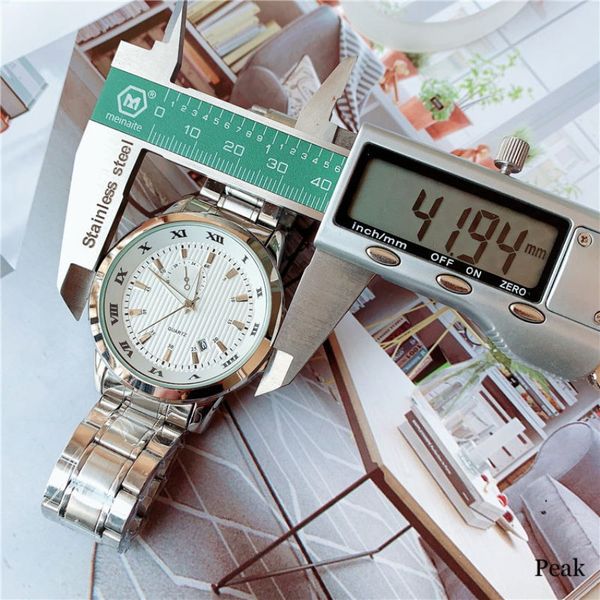 fashion explosion style fashion men's watch sports and leisure all-match trend business gentleman watch 42mm large dial with calendar l, Slivery;brown
fashion explosion style fashion men's watch sports and leisure all-match trend business gentleman watch 42mm large dial with calendar l, Slivery;brown