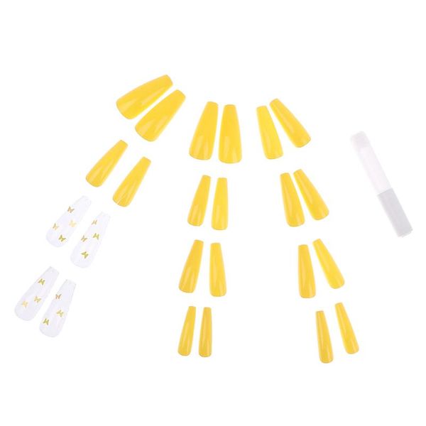 24pc/set professional fake nail tips long ballerina full cover nail art colorful press on nails manicure, Red;gold
24pc/set professional fake nail tips long ballerina full cover nail art colorful press on nails manicure, Red;gold
