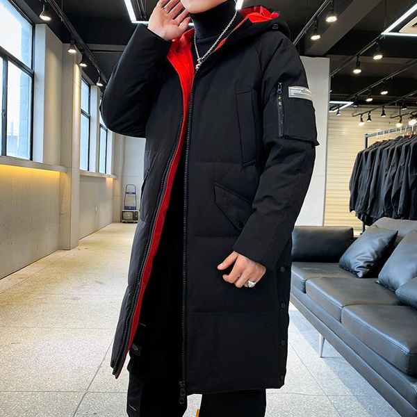 men's down & parkas 2021 young men hooded jacket in winter long thickening han edition cultivate morality to keep warm coat, Black
men's down & parkas 2021 young men hooded jacket in winter long thickening han edition cultivate morality to keep warm coat, Black
