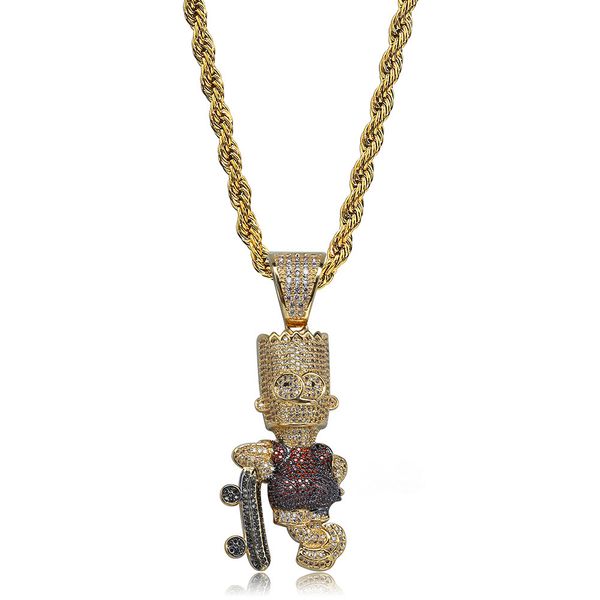2021 figure pendant hip-hop necklace personal accessories europe and america copper-plated gold necklace new, Silver
2021 figure pendant hip-hop necklace personal accessories europe and america copper-plated gold necklace new, Silver