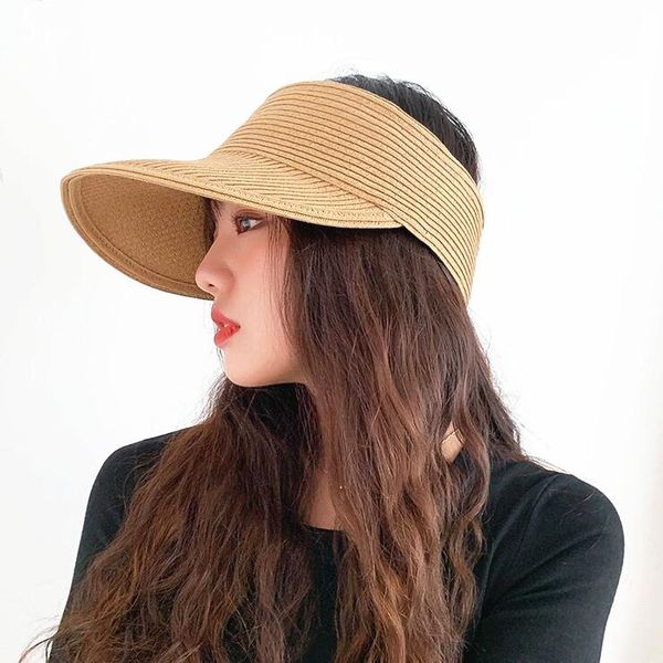 wide brim hats european summer women holiday casual beach sun visor cap ess straw hat flodable sunshade uv protection, Blue;gray
wide brim hats european summer women holiday casual beach sun visor cap ess straw hat flodable sunshade uv protection, Blue;gray