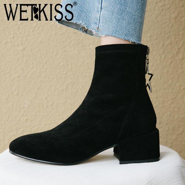 boots wetkiss flock ankle women square toe booties zip shoes female fashion thick high heels ladies winter 2021 black
boots wetkiss flock ankle women square toe booties zip shoes female fashion thick high heels ladies winter 2021 black