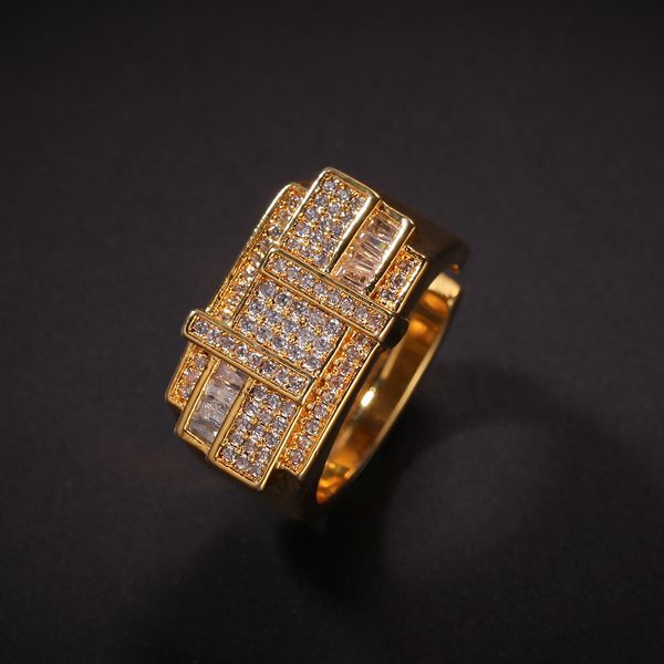 jewelry hip-hop new staggered square zircon ring adjustable men's ring exaggerated accessories, Golden;silver
jewelry hip-hop new staggered square zircon ring adjustable men's ring exaggerated accessories, Golden;silver