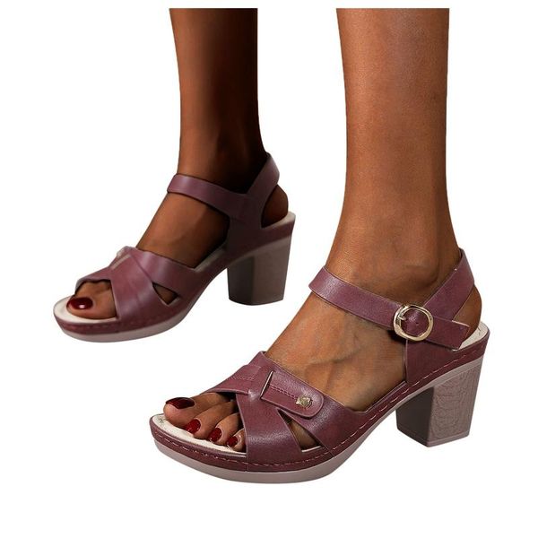 2021 elegant women's sandals casual metal buckle adjustable shoes all-match breathable high square heels outdoor leisure sandals, Black
2021 elegant women's sandals casual metal buckle adjustable shoes all-match breathable high square heels outdoor leisure sandals, Black