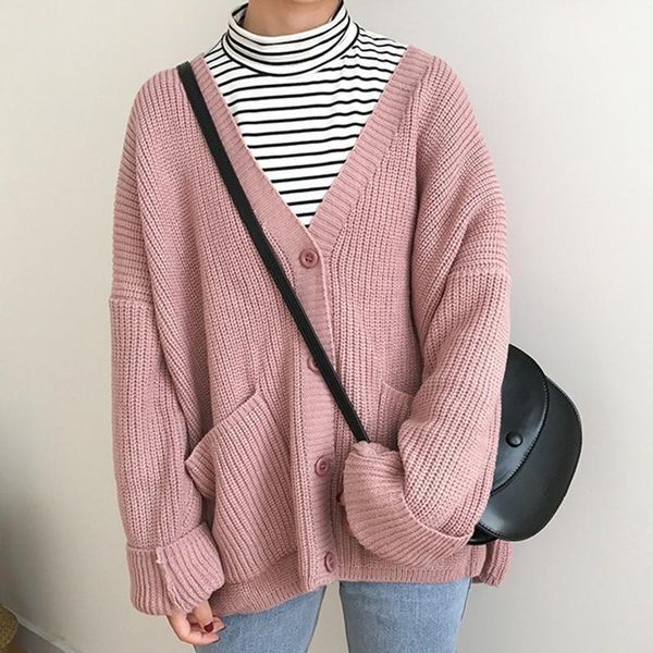 women's knits & tees the autumn 2021 cardigan sweater and for women in college style loose versatile v-neck medium length1, White
women's knits & tees the autumn 2021 cardigan sweater and for women in college style loose versatile v-neck medium length1, White