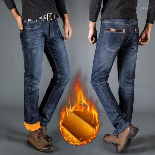 men's jeans 2021 warm men fleeced lined denim long pants casual streetwear winter trouser male pant bottoms1, Blue
men's jeans 2021 warm men fleeced lined denim long pants casual streetwear winter trouser male pant bottoms1, Blue