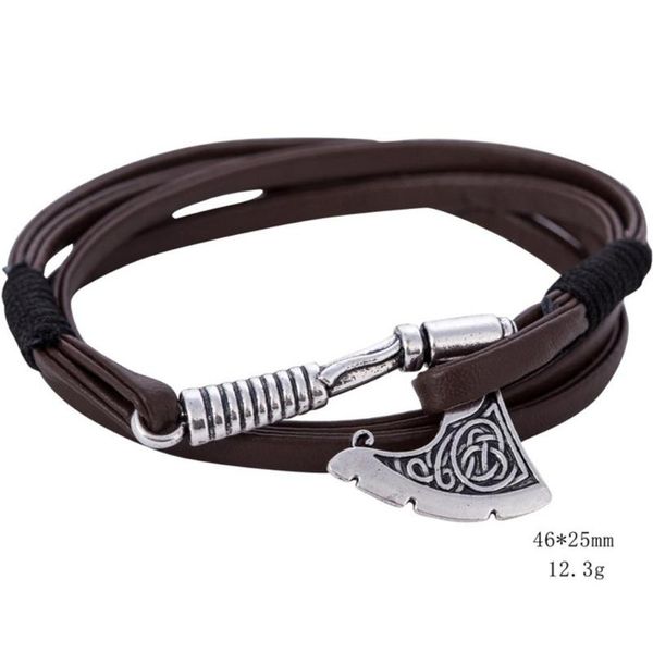 charm bracelets mixed sale nordic hammer vikings axe leather multilayer bracelet, Golden;silver
charm bracelets mixed sale nordic hammer vikings axe leather multilayer bracelet, Golden;silver