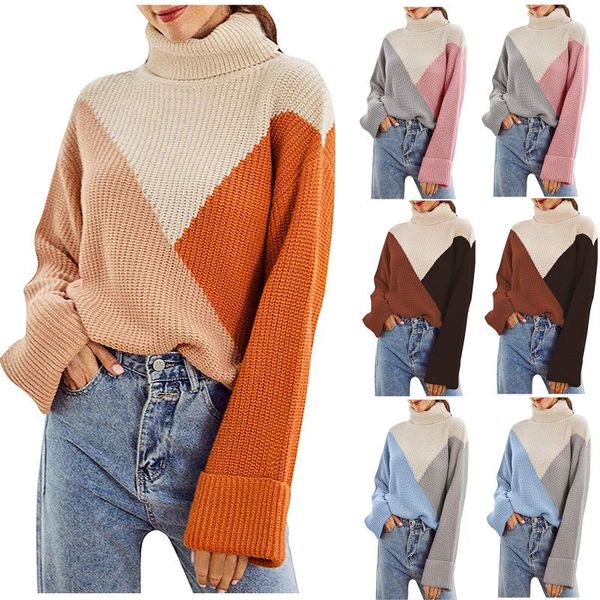 sweater autumn and winter women's high-neck color-blocking stripes multicolor printing long-sleeved sweater top, White;black
sweater autumn and winter women's high-neck color-blocking stripes multicolor printing long-sleeved sweater top, White;black