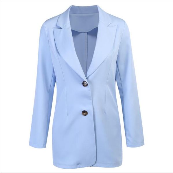 european and american autumn new solid color casual suit single-breasted casual suit jacket, White;black
european and american autumn new solid color casual suit single-breasted casual suit jacket, White;black