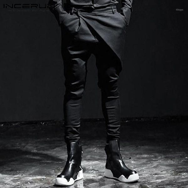 incerun men pants button streetwear 2020 solid korean fashion casual irregular trousers men joggers punk style harem pants s-5xl1, Black
incerun men pants button streetwear 2020 solid korean fashion casual irregular trousers men joggers punk style harem pants s-5xl1, Black