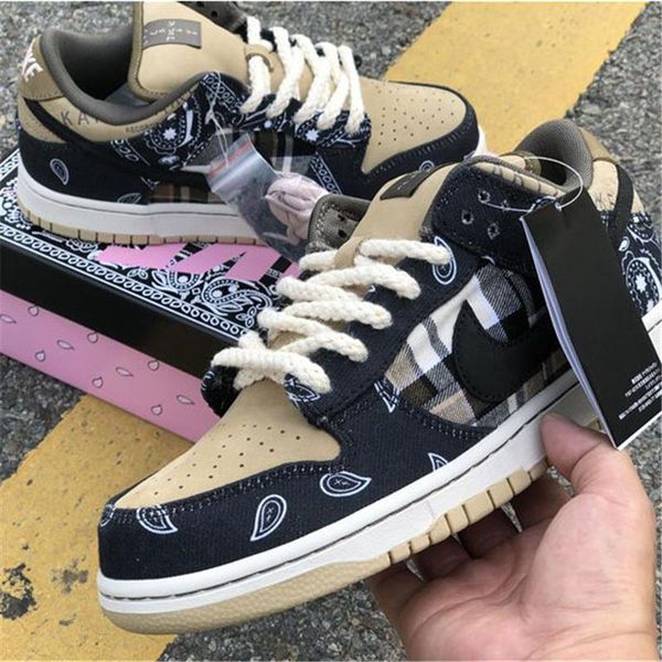 трэвис скотт * sb dunk ceenwew now повседневная баскетбольная скейтборд топ качество черный парашют бежевый кактус джек женские мужские бегу, Black
трэвис скотт * sb dunk ceenwew now повседневная баскетбольная скейтборд топ качество черный парашют бежевый кактус джек женские мужские бегу, Black