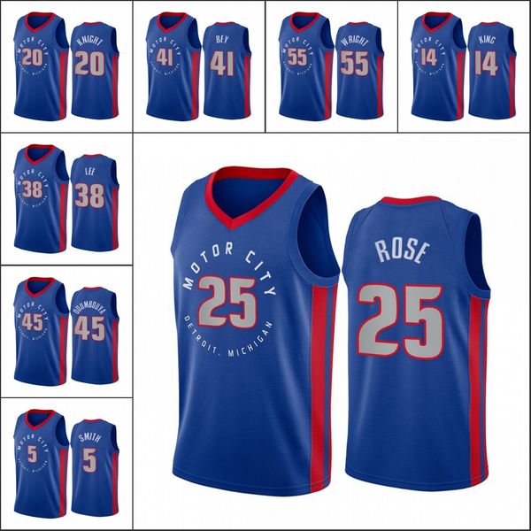 Detroit Pistons Men Delon Wright Sekou Doumbouya Smith Blake Griffin Derrick Rose Navy Motor City Edition 2020-21 Jersey, Black
Detroit Pistons Men Delon Wright Sekou Doumbouya Smith Blake Griffin Derrick Rose Navy Motor City Edition 2020-21 Jersey, Black